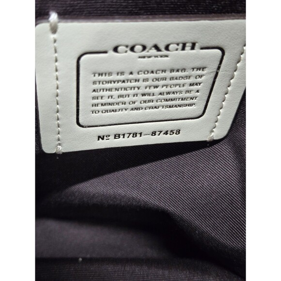 Coach Taylor Black and Yellow Floral Print Zip Top Tote/Shoulder Bag 1 Flaw - Picture 11 of 13